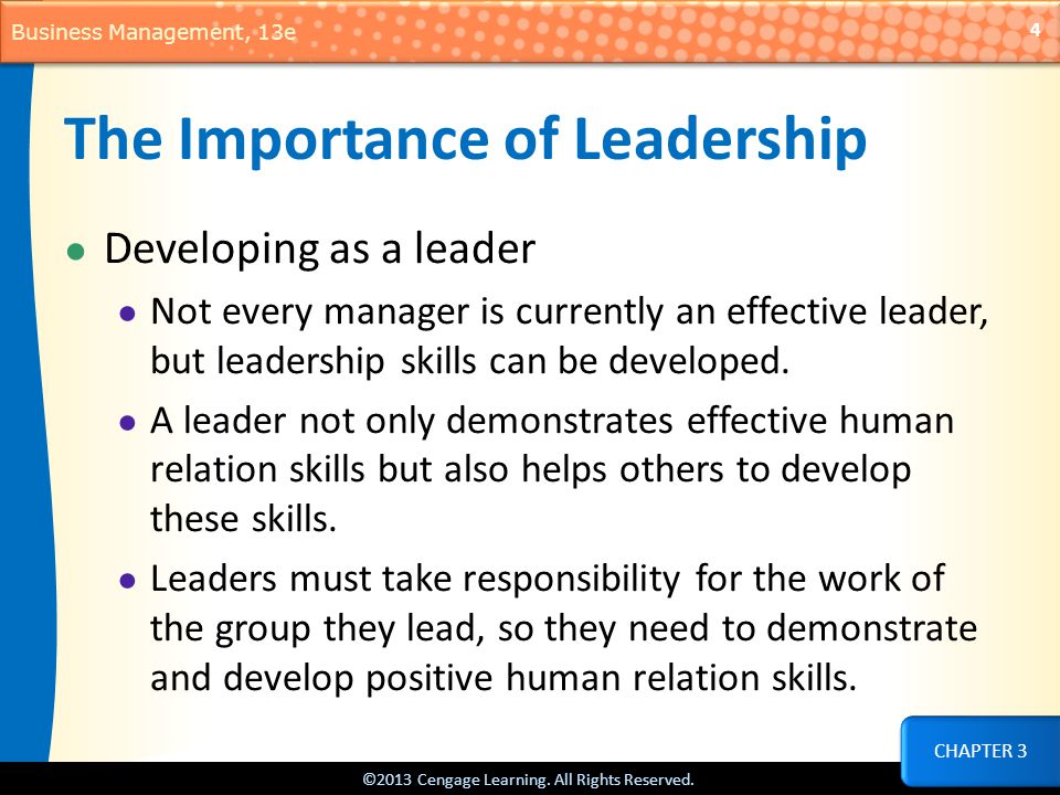 The importance of self development for effective leadership development